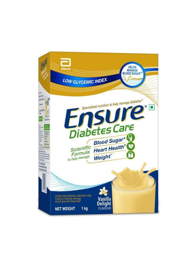 انشور رعاية مرضى السكري، ضمان فانيليا لمرضى السكري - 1 كجم - تغذية للمساعدة في التحكم بمستويات السكر في الدم - علبة 400 جم (بنكهة الشوكولاتة) - Image 2